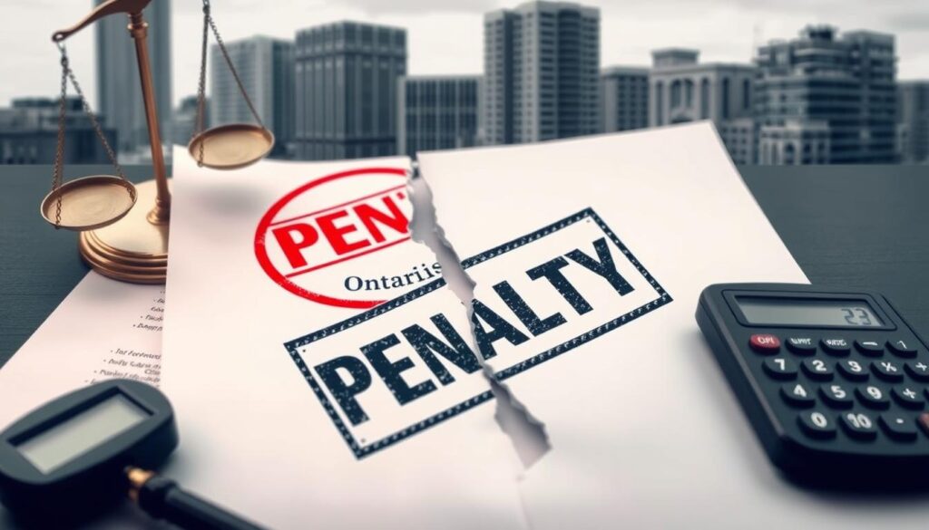 what is the penalty for breaking a lease in ontario